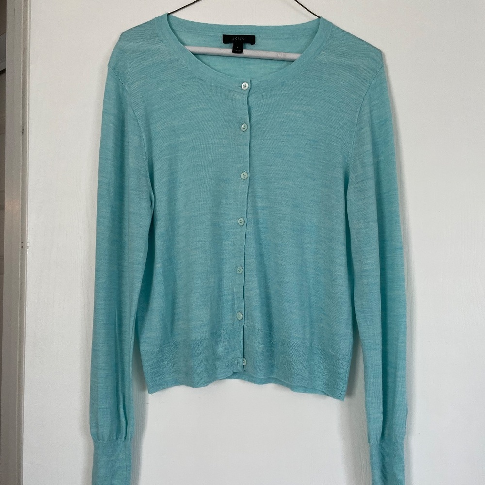 J. Crew Merino Wool Jackie Cardigan, EUC, Large